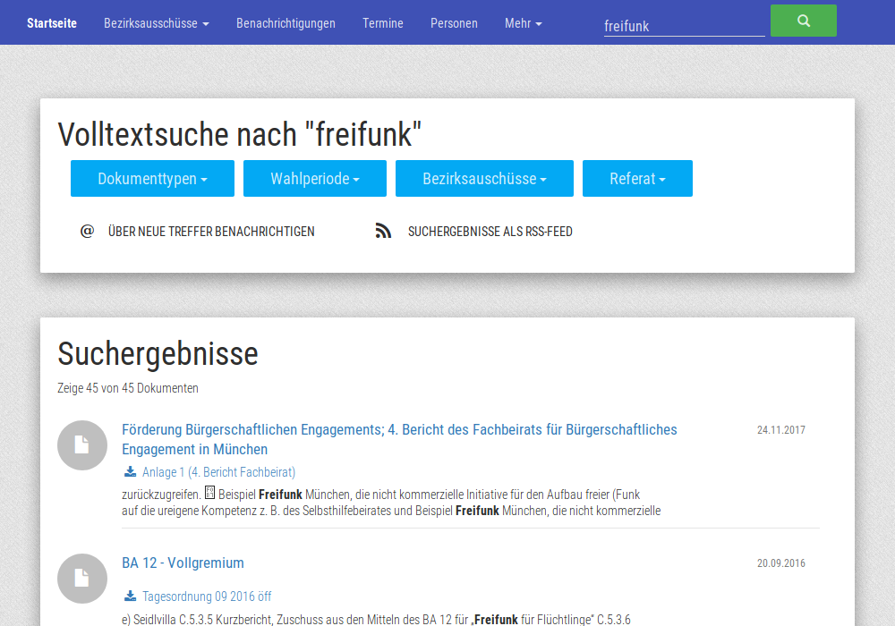Die Suche von München Transparent